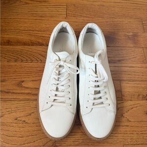 Oliver Cabell Men's White Leather Sneakers